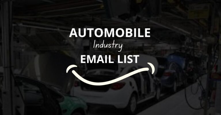 Automobile Industry Email List