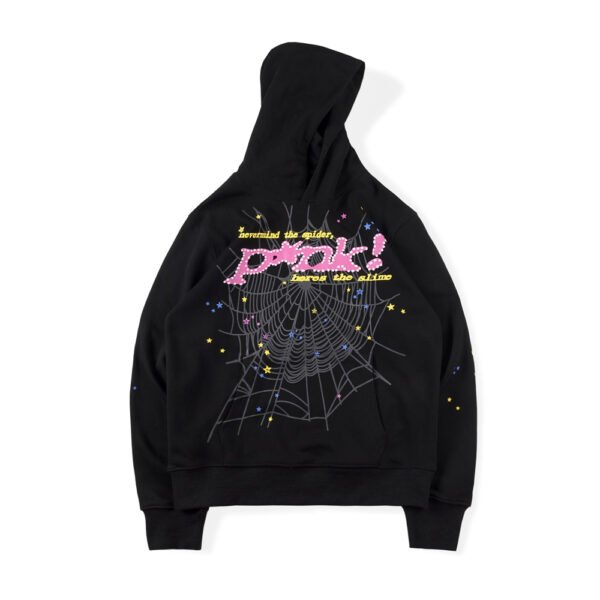 Pink! Black Sp5der Hoodie