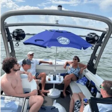 pontoon table