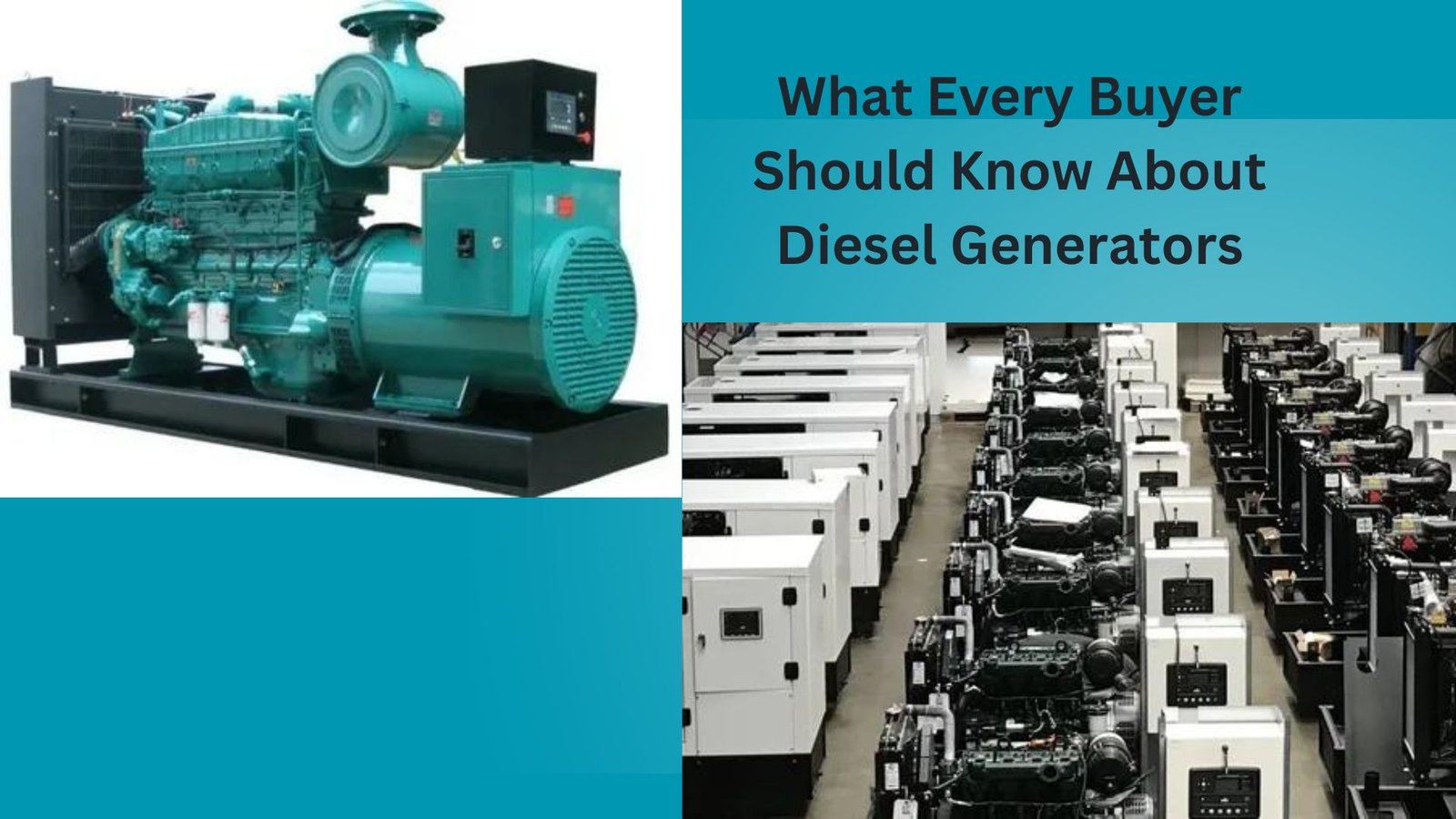 What Every Buyer Should Know About Diesel Generators