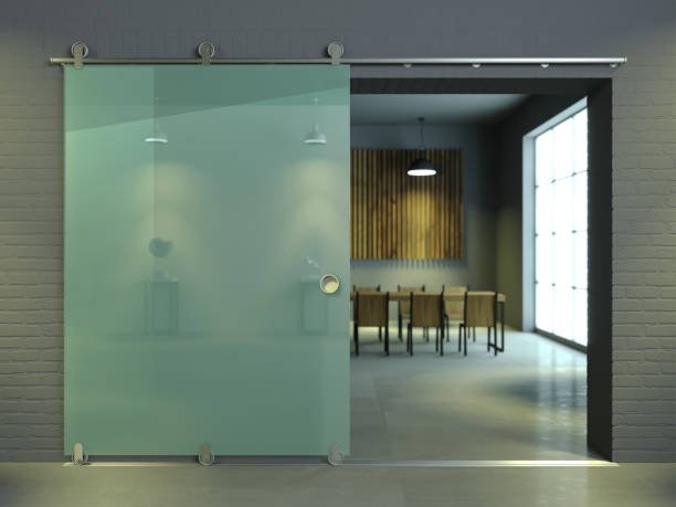 sliding glass wall